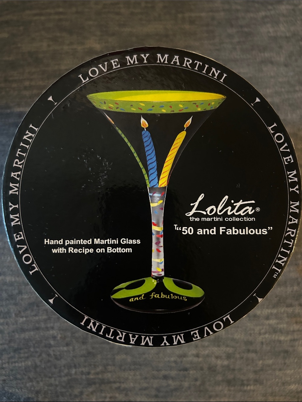 Lolita The Martini Collection Glass Art “50 & Fabulous”